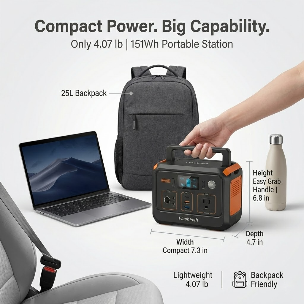 FlashFish 200W Portable Solar Power Station